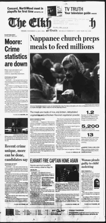 The Elkhart Truth, November 4, 2011, page 1